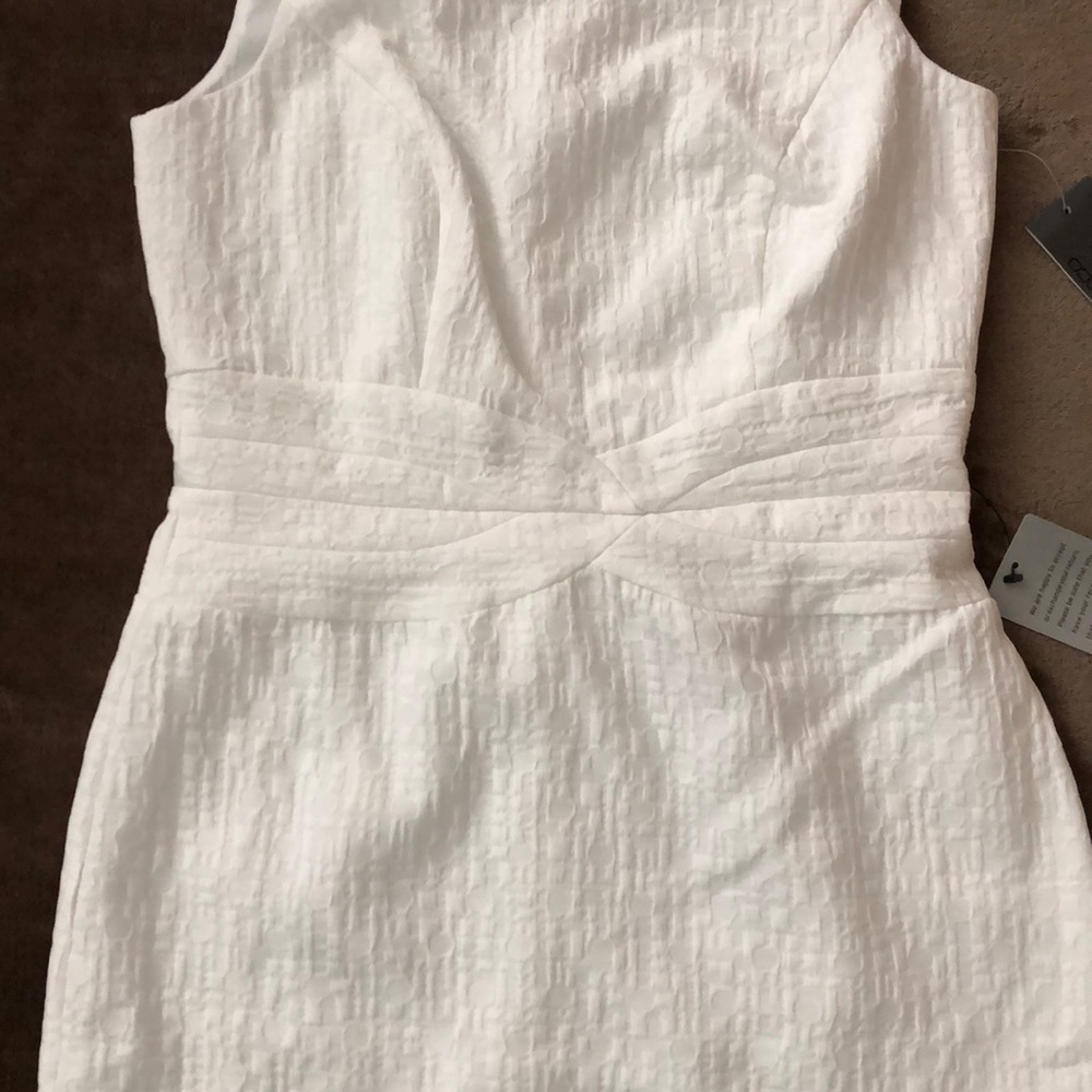 NWT Donna Ricco Sleeveless Waist Yoke Sheath Dress - Picture 2 of 8